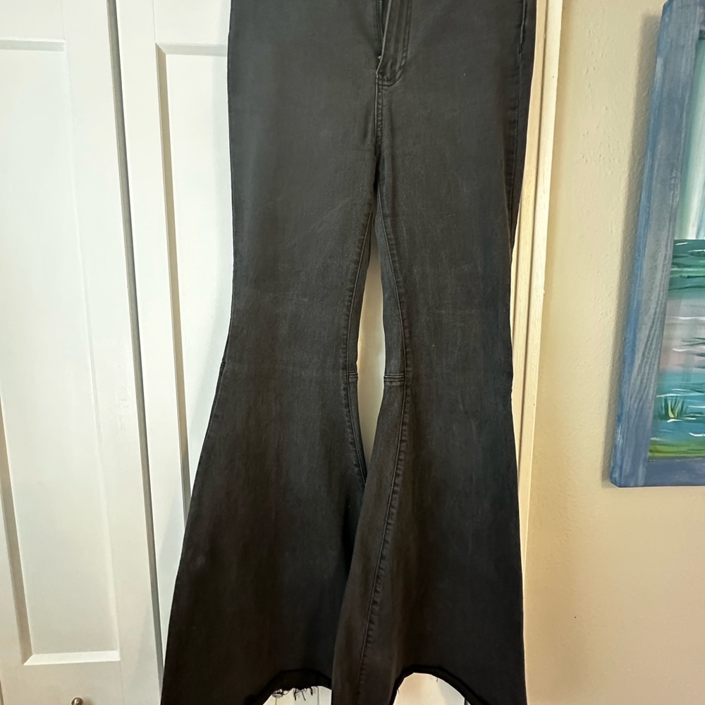 Free People Black Denim Jeans
